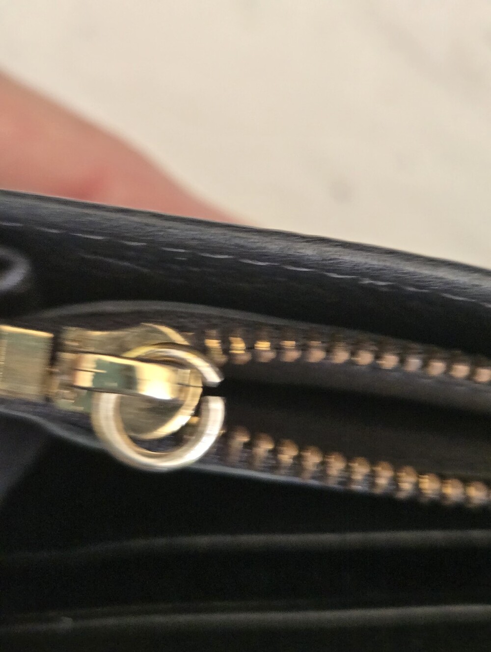 Mulberry Black Leather Wallet with Gold Plaque - Picture 6 of 10